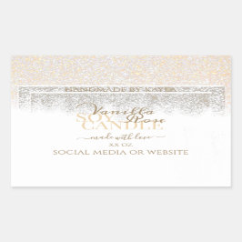 Quadro Dourado de etiquetas de empacotamento de pr