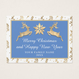 Quadro Dourado do nome do Feliz ano novo Feliz Nat