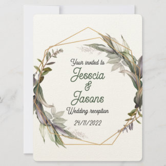 Quadro e Convite para casamentos tema damasco