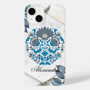 Quadro Floral, Arte Gráfica Teal, Mandala