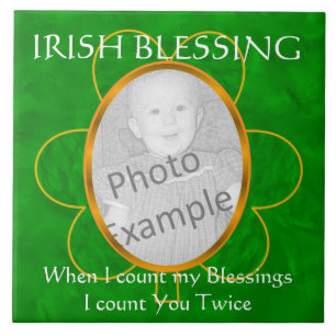 Quadro irlandês da Bênção-Foto "quando eu cont