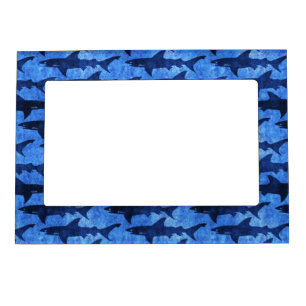 Quadro Magnético Escola do teste padrão do azul dos tubarões