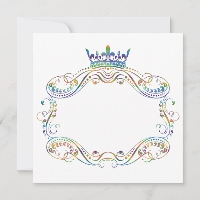 Quadro Medallion com Convite à Coroa (Frente)