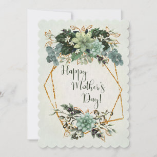 Quadro orgânico de troca suculenta do Dia de as mã