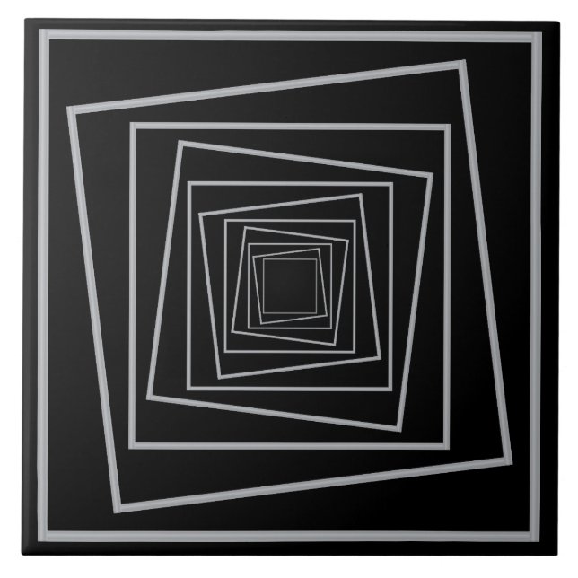 quadro oscilante em fundo preto (Frente)
