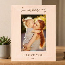 Quadro Personalizado 'Mãe Eu Te Amo' Dia das Mães