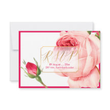 Quadro PixDezines RSVP Vintage Rosas/Faux Dourado/