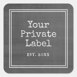 Quadro Preto Sua Praça de Etiquetas Privadas