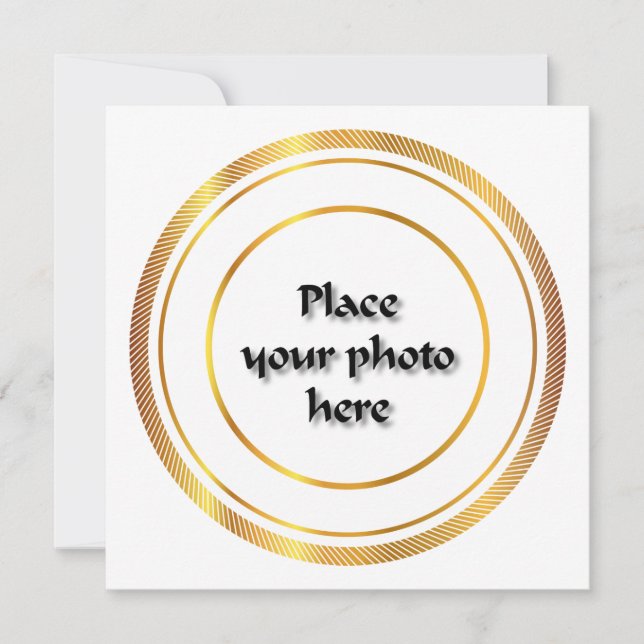 Quadro redondo personalizável (Frente)