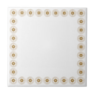 Quadro Simples Dourado do Medallion Starburst