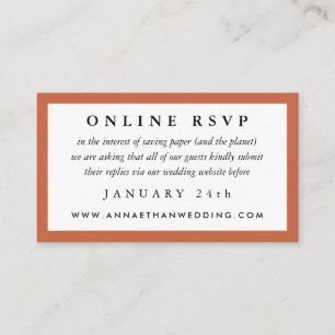 Quadro vermelho do Terracotta que Wedding o cartão