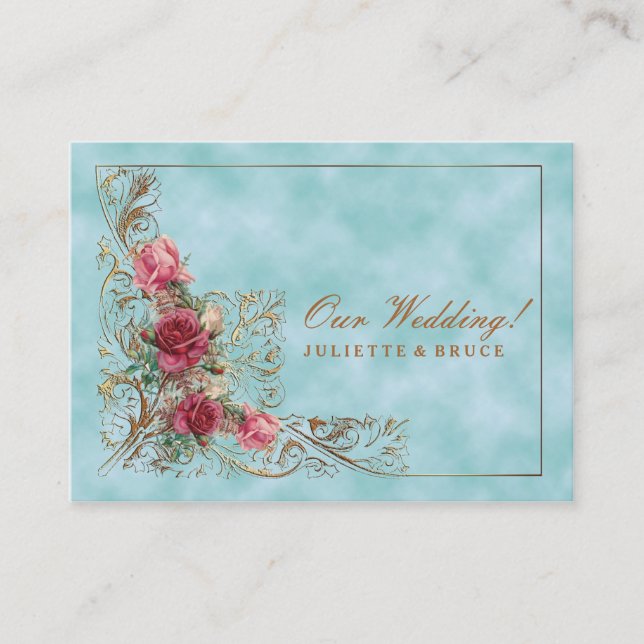 Quadro Vitoriano - Suite de Convite para Casamento (Frente)