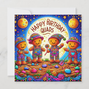 QUADROS ~ Cartão de Aniversário ~ Pão Gengerpão Ho