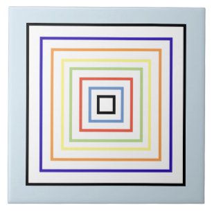 QUADROS MÚLTIPLOS DE COR NO FUNDO AZUL PÁLIDO