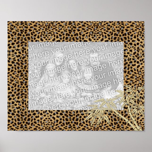 Quadros Para a Imagem do seu Poster de Leopardo (Frente)
