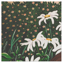 Quail in Daisies Tecido