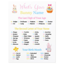 Qual é o seu jogo de nome coelho?