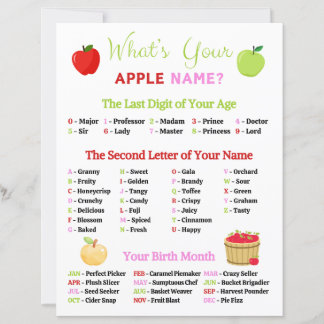 Qual é o seu jogo de nomes da Apple?