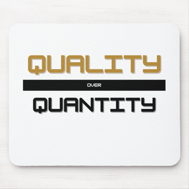 Qualidade / Quantidade - mousepad (Frente)