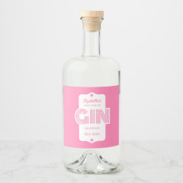 Qualquer adesivo de gin personalizado a cores