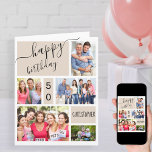 Qualquer Cartão de Aniversário Personalizado De Pe<br><div class="desc">Cartão de aniversário personalizado para qualquer idade. O modelo de foto está pronto para você adicionar 5 de suas fotos favoritas, bem como o nome e a idade da pessoa de aniversário. Dentro, o cartão diz "desejando um aniversário fabuloso" e você também tem a opção de adicionar sua própria mensagem...</div>