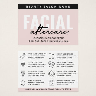 Qualquer Cartão de Instrução De Pé Facial Colorido