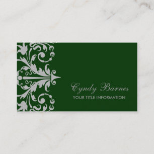 Qualquer Cartão de visita barroco a cores