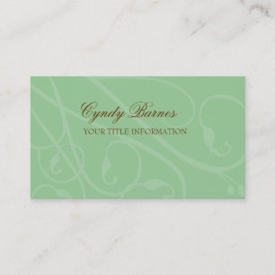 Qualquer Cartão de visita de Vinha de Rolagem Colo