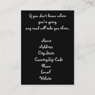 Qualquer cartões de visitas