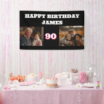 Qualquer Colagem de Foto de Aniversário 2 Dourado 