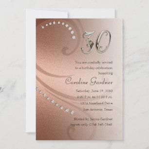 Qualquer Convite de Aniversário Número