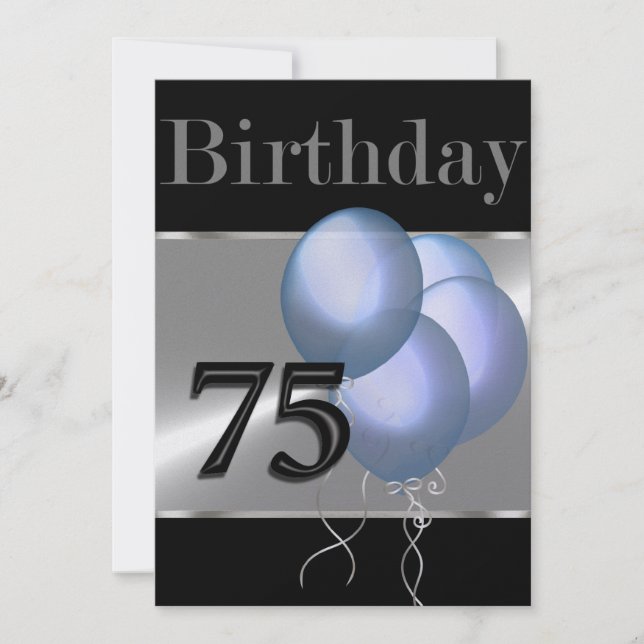 Qualquer Convite de Aniversário Número (Frente)