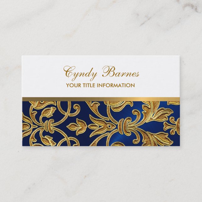 Qualquer cor com o Cartão de visita Dourado do Dam (Frente)