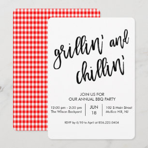 QUALQUER COR - Convite para CHURRASCOS de Grillin 