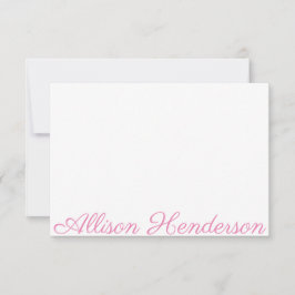 Qualquer Cor - Nome do Script Cartões de Nota Pers