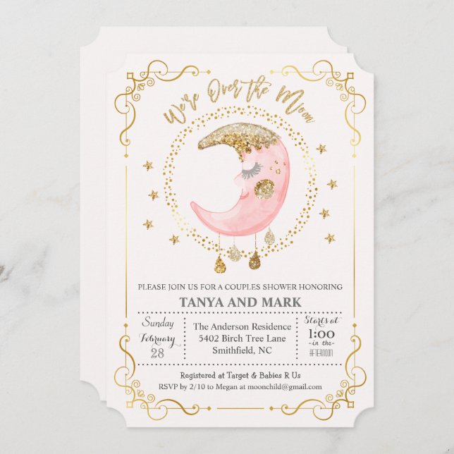 QUALQUER COR - Sobre o Convite para Chá de fraldas (Frente/Verso)