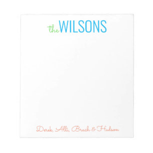 Qualquer Cores - Bloco de Notas da Família de Blo