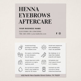 Qualquer Dica Colorido Henna Brows Cartão de Pós-C