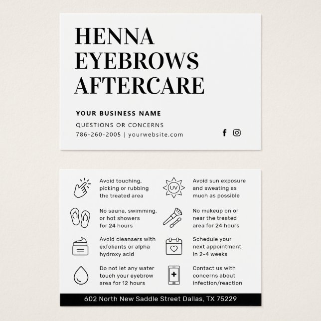 Qualquer Dica Colorido Henna Brows Cartão de Pós-C (Frente & Verso)
