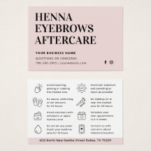 Qualquer Dica Colorido Henna Brows Cartão de Pós-C