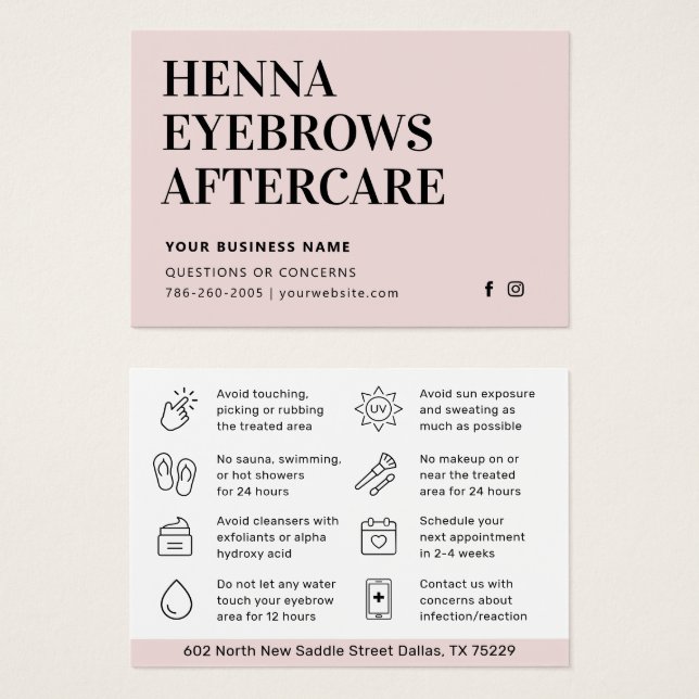 Qualquer Dica Colorido Henna Brows Cartão de Pós-C (Frente & Verso)