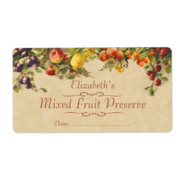 Qualquer etiqueta de latência de fruta