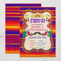 QUALQUER EVENTO - Convite de Festa Mexicana