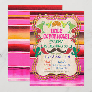 QUALQUER EVENTO - Convite de Festa Mexicana