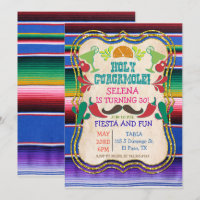 QUALQUER EVENTO - Convite de Festa Mexicana