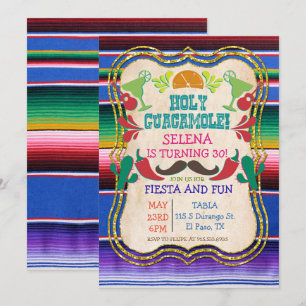 QUALQUER EVENTO - Convite de Festa Mexicana