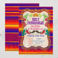 QUALQUER EVENTO - Convite de Festa Mexicana