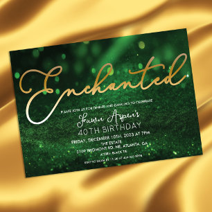 QUALQUER EVENTO - Convite Floresta Encantada