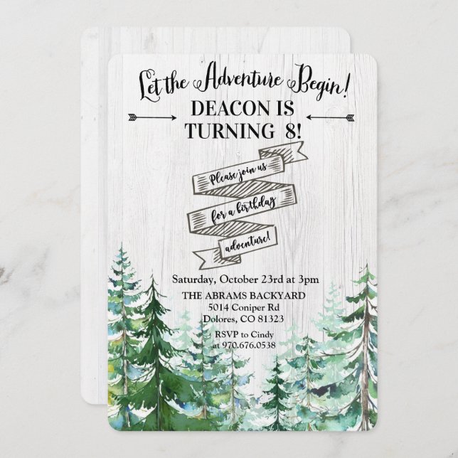 QUALQUER IDADE - A Aventura inicia o Convite de An (Frente/Verso)