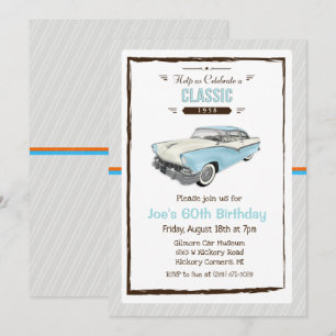 QUALQUER IDADE - Convite de Aniversário Clássico